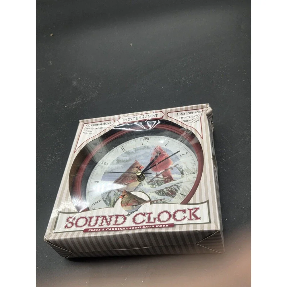 Winter Light Cardinal Sound Clock
